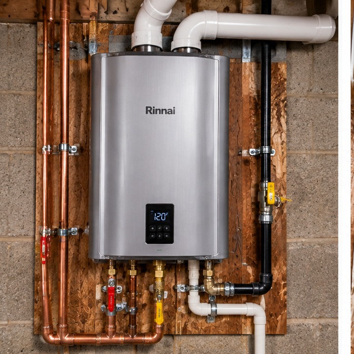 Tankless water heater installation