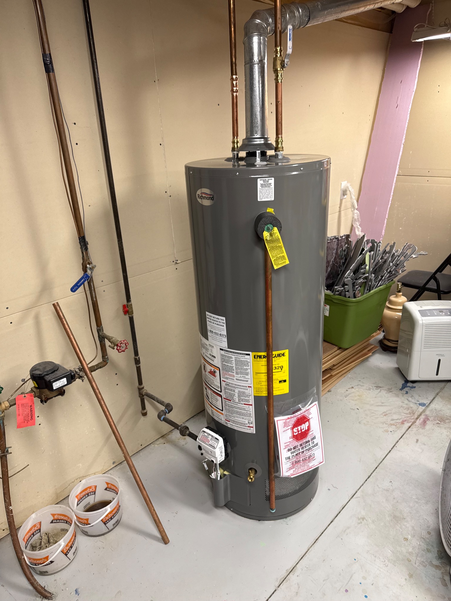 Water Heater Installation project by Horky’s Plumbing in Asbury, IA