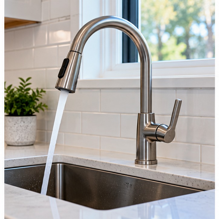 Kitchen faucet installation