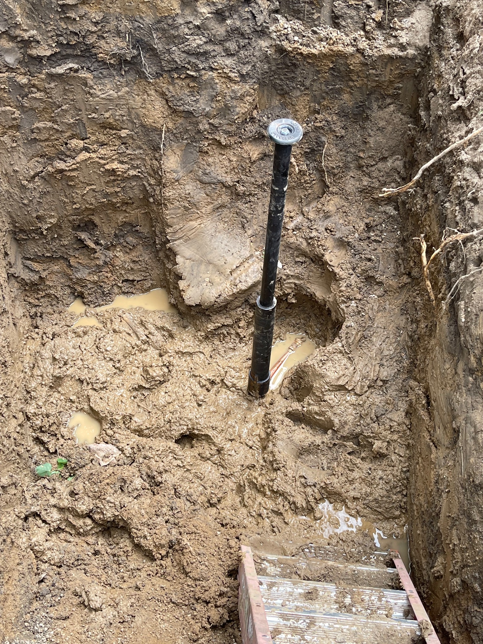Water Service Repair project by Horky’s Plumbing in Asbury, IA